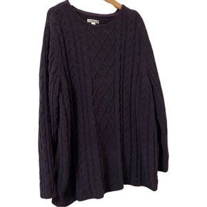 Croft & Barrow women’s sweater. Eggplant colour. Size: XL